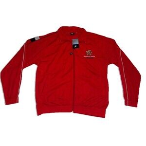 Vintage Team Starter Red University of Maryland Jacket Mens XL Full Zip
